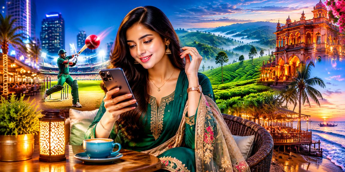ঢাকার পটভূমিতে ক্রিকেট বেটিং উপভোগকারী বাংলাদেশি ব্যবহারকারী